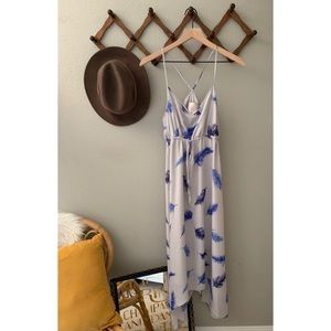 RORY BECCA Feather Print Summer Dress